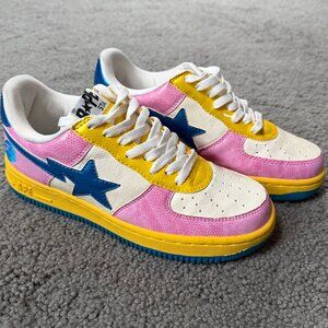 Vintage Bathing Ape (BAPE) Bapesta FS-001 Low - Size 24/6 - Like New - Nigo Y2K